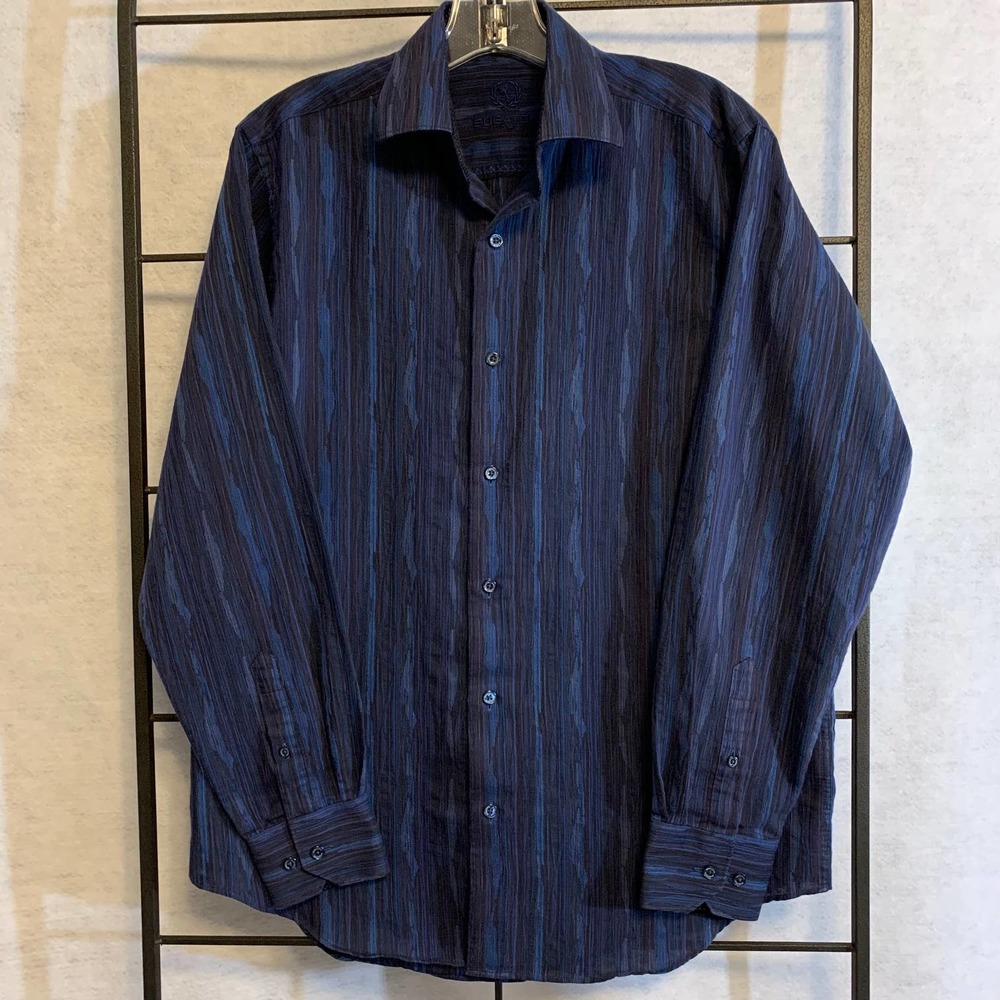 BUGATCHI Classic Fit Men's Dress‎ Shirt Size Small